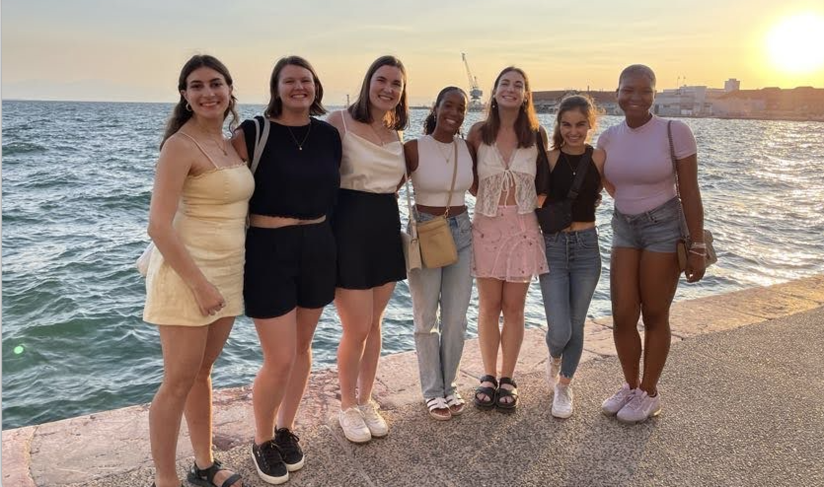 Anatolia fellows at the waterfront in downtown Thessaloniki.